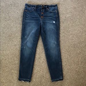 Madewell 10” High-rise Skinny Button Fly Jeans